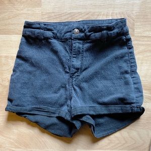 BLACK JEAN SHORTS